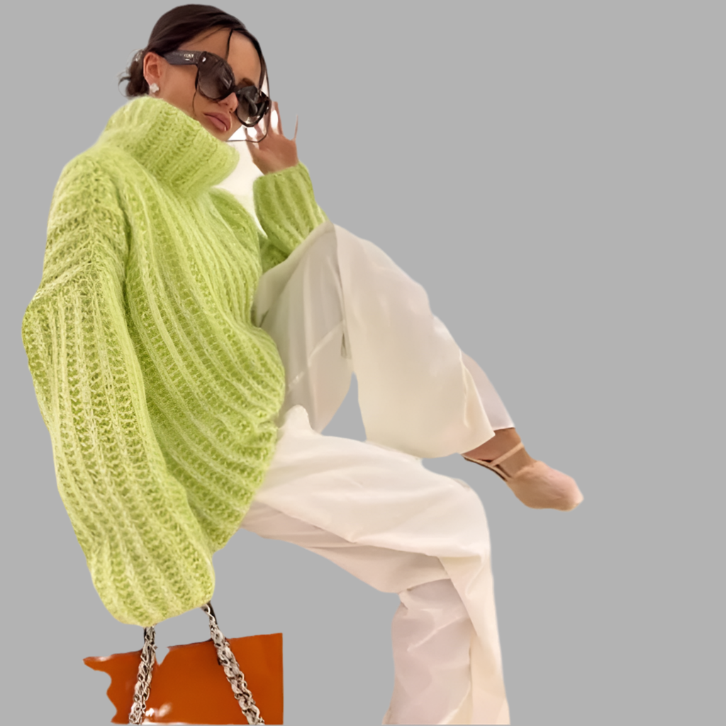 Lica- Einfarbiger Langarmpullover