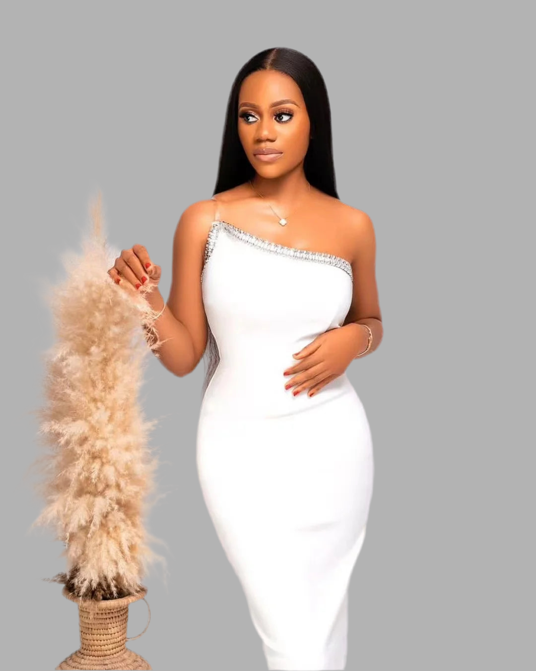 Luciana- Trägerloses, anliegendes Bandagekleid