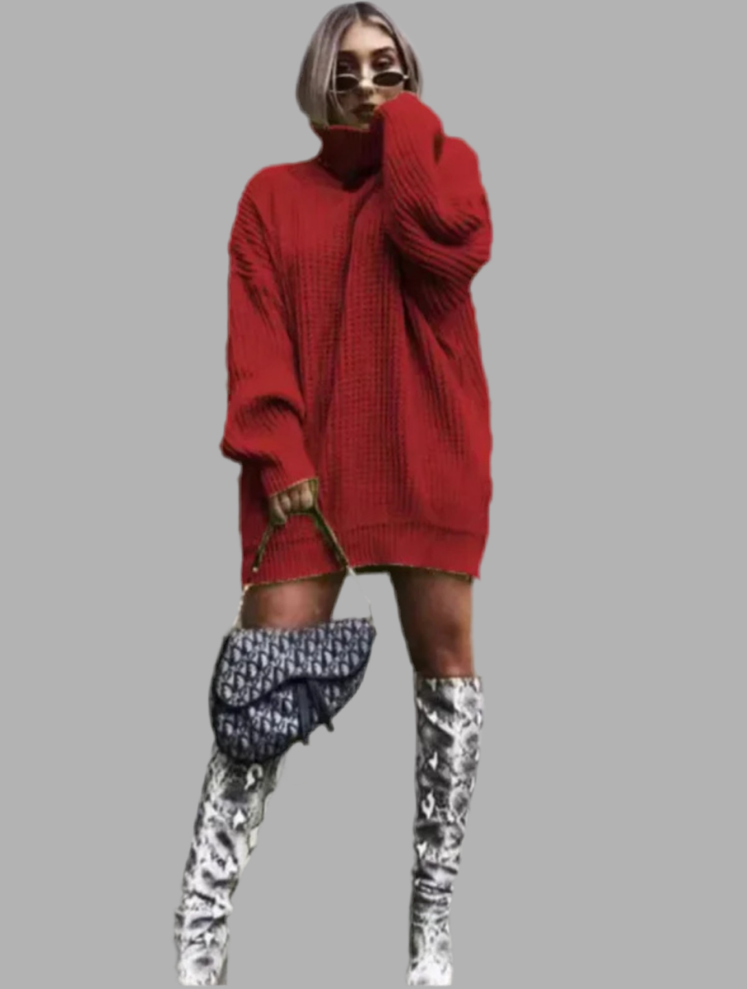 Elenara - Lässiger Strickpullover/Kleid