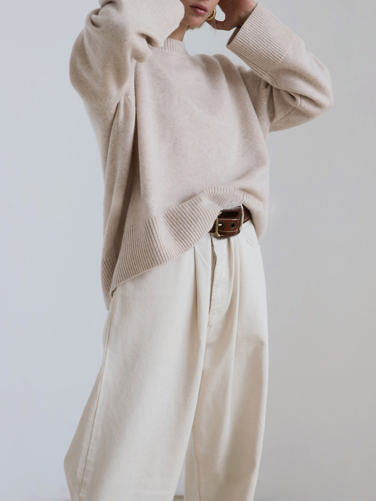 Lily- Zuckerwatte Oversized Pullover Sweatshirt