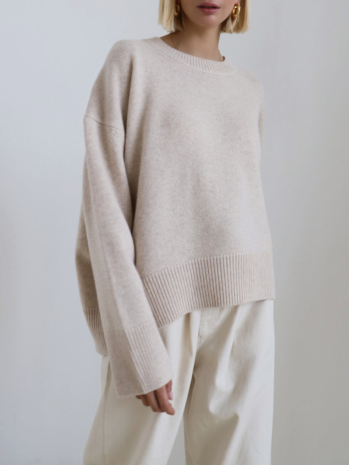 Lily- Zuckerwatte Oversized Pullover Sweatshirt