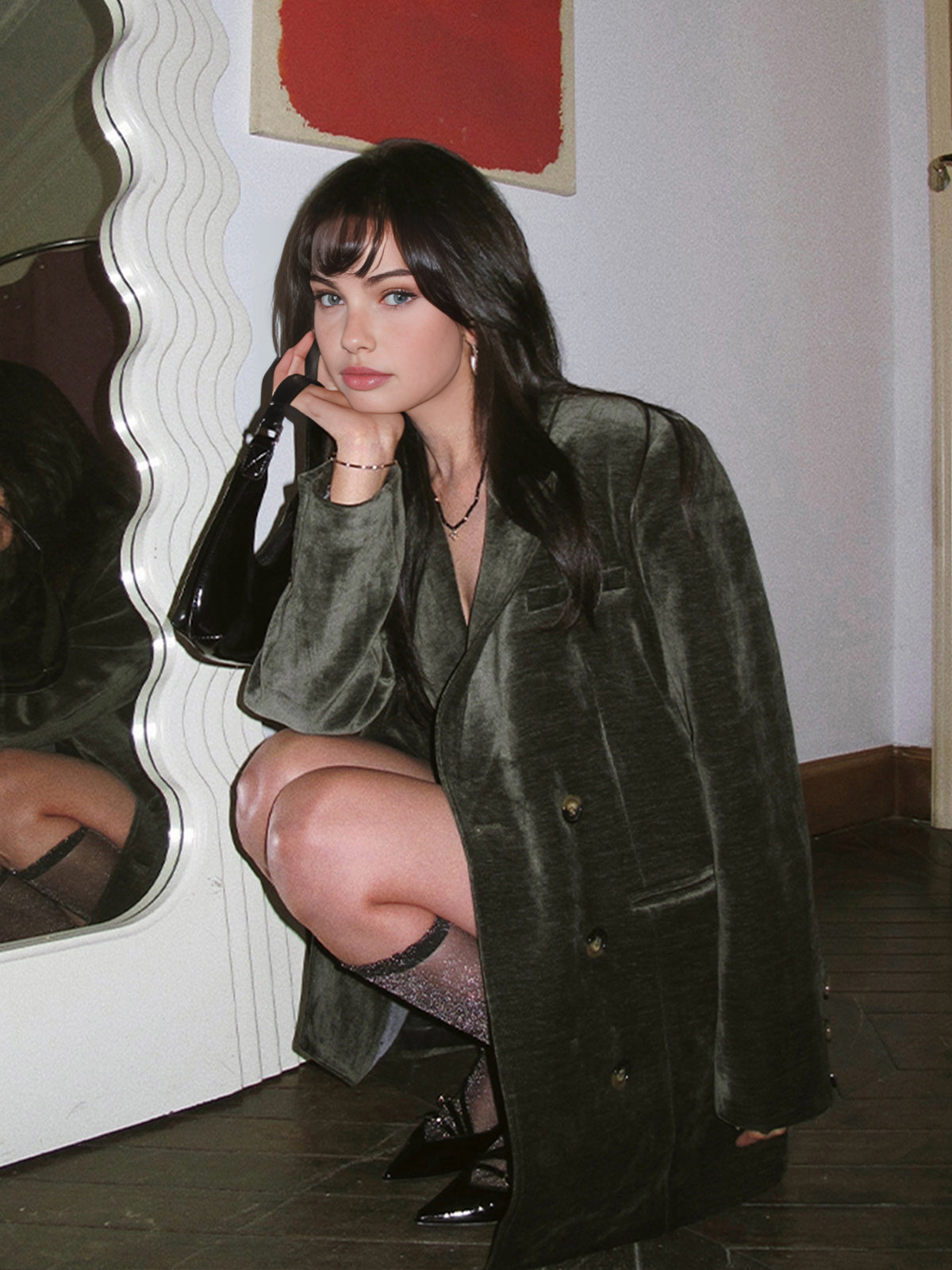 Paris- Retro Samt Blazer