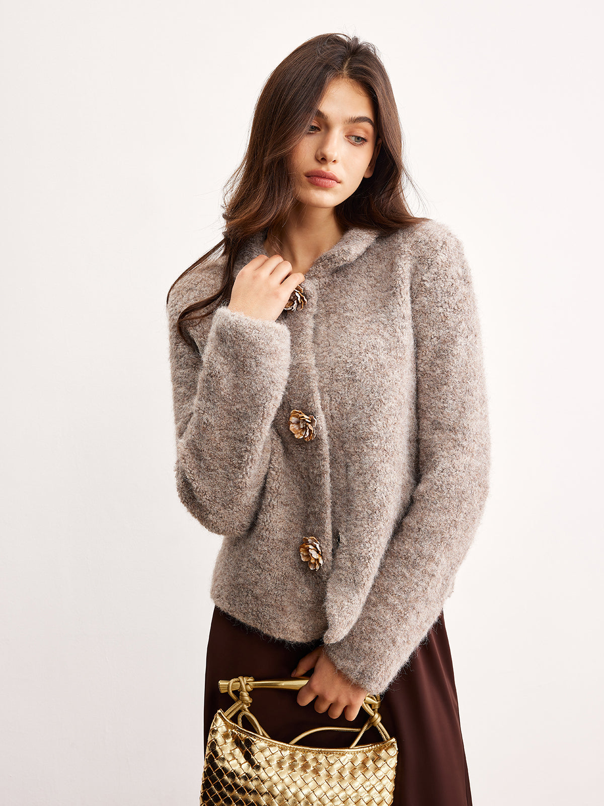 Sally-Jersey-Strickjacke