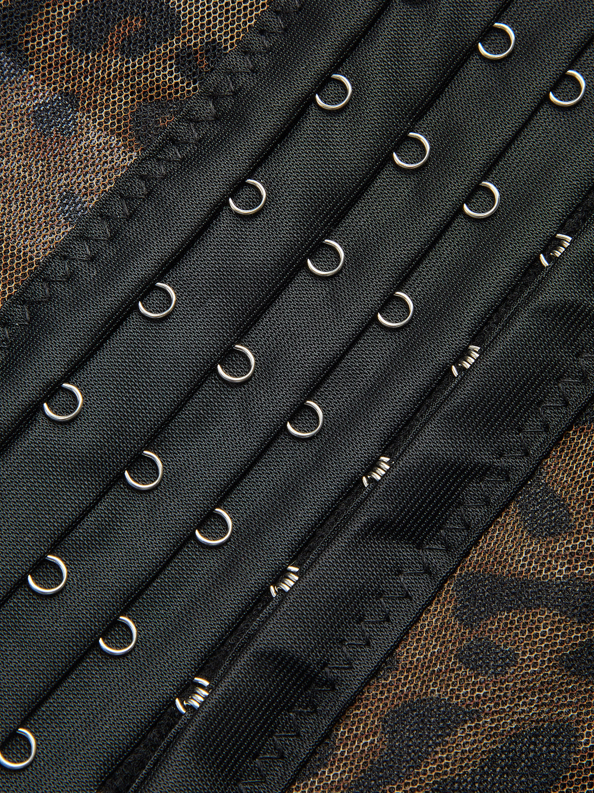 Leopardenmuster- Korsett