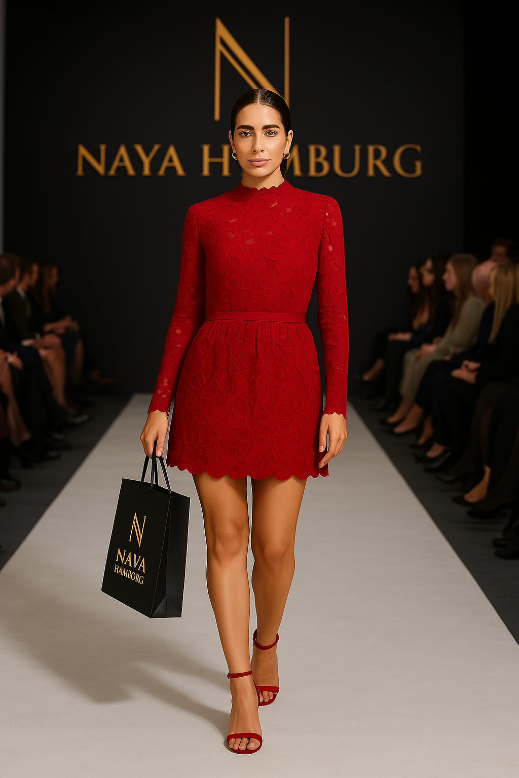 Tala – Kleid mit Spitze & Statement-Design