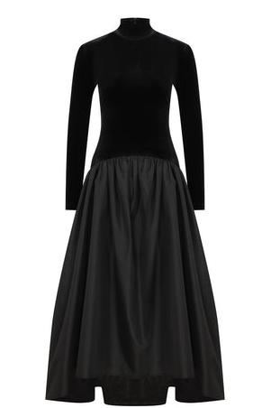 Cara-Langarm-Midi-Kleid