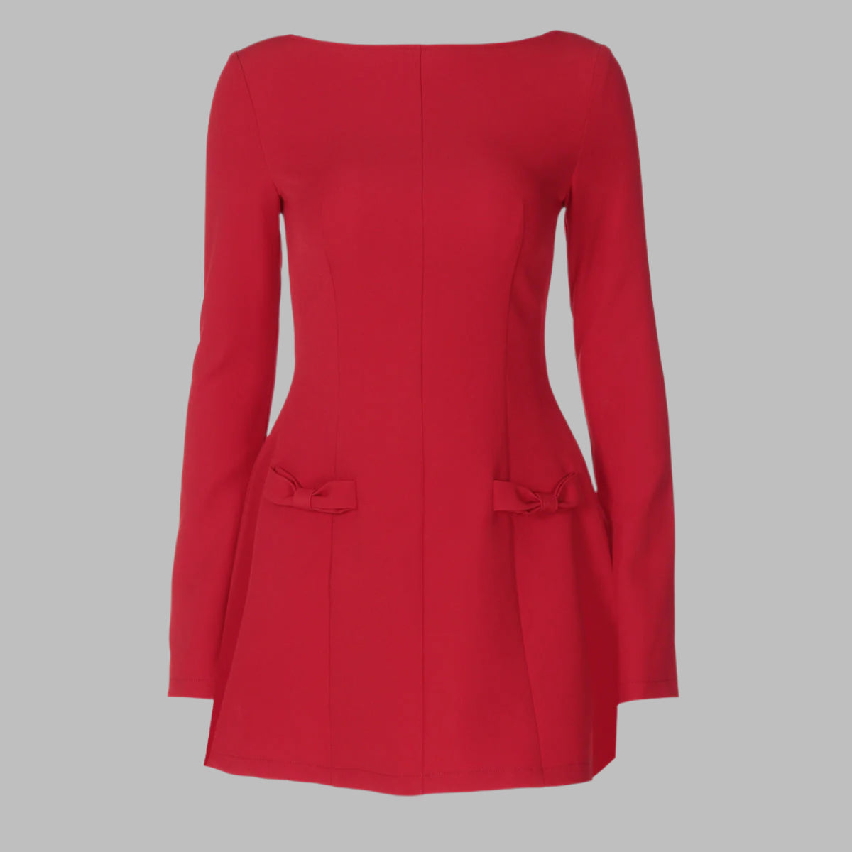 Rosa - Einfarbiges Mini-Kleid