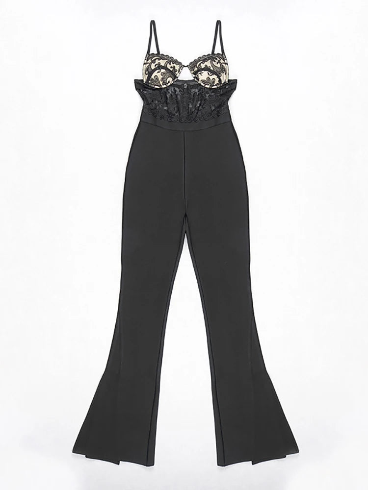 Tiara Jumpsuit – Eleganz mit verführerischer Spitze