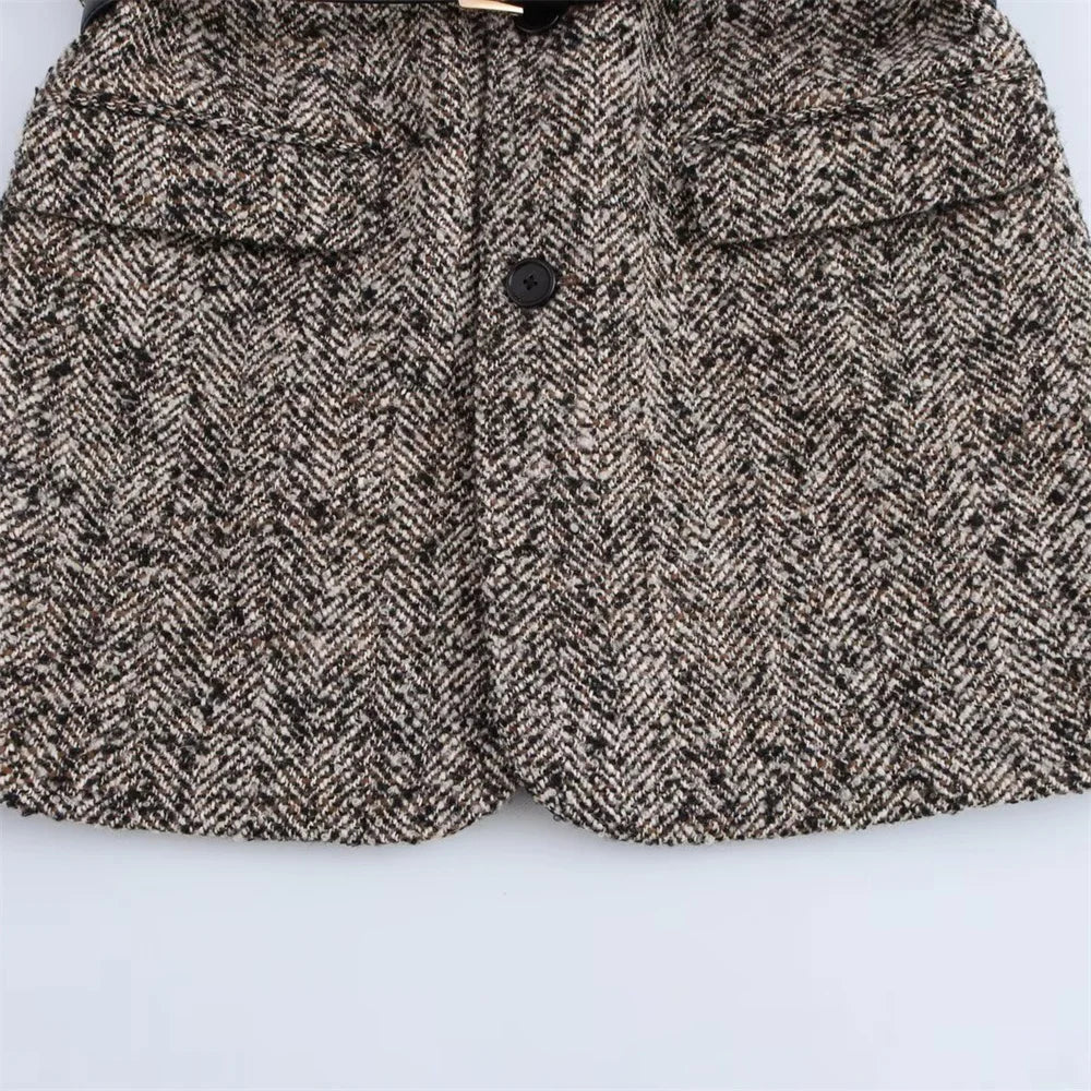 Nikki Eleganter Herbst-Herringbone Blazer
