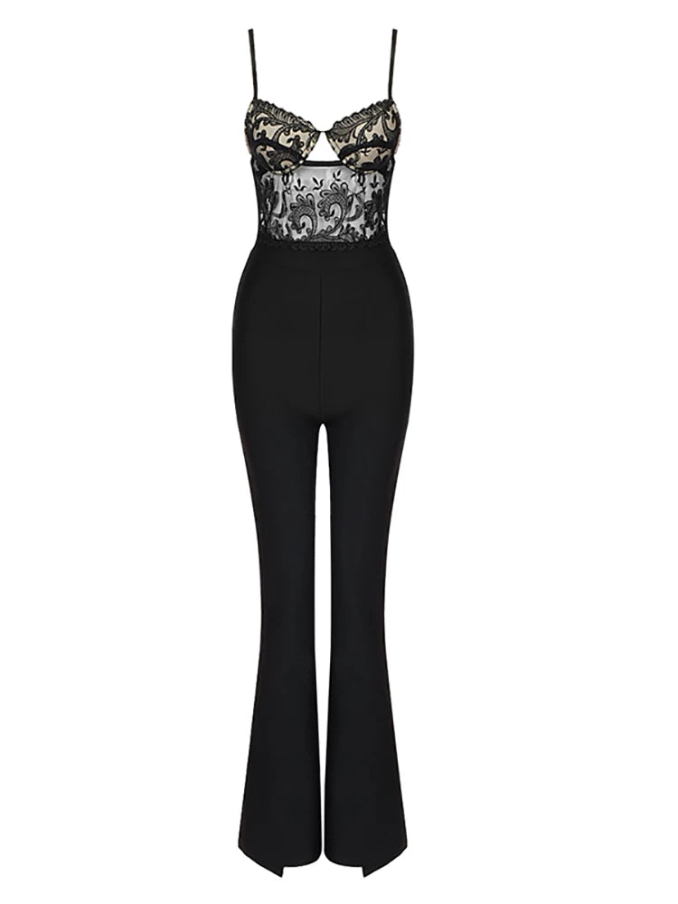 Tiara Jumpsuit – Eleganz mit verführerischer Spitze