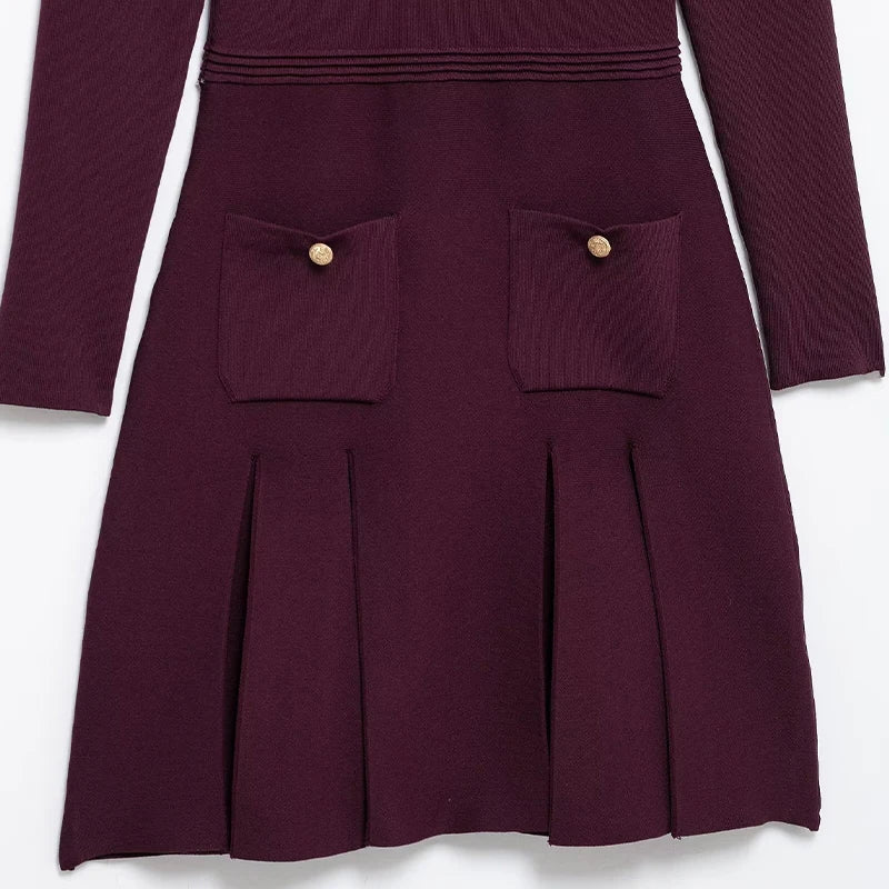 Lara- Kleid im Burgundy
