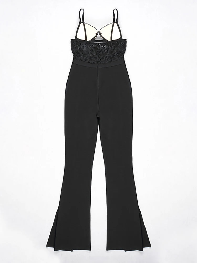 Tiara Jumpsuit – Eleganz mit verführerischer Spitze