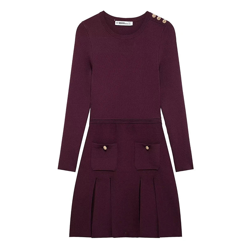 Lara- Kleid im Burgundy