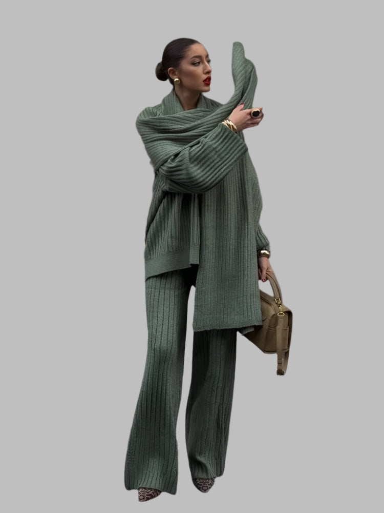 Lea- Stilvoller Cardigan & Top Set