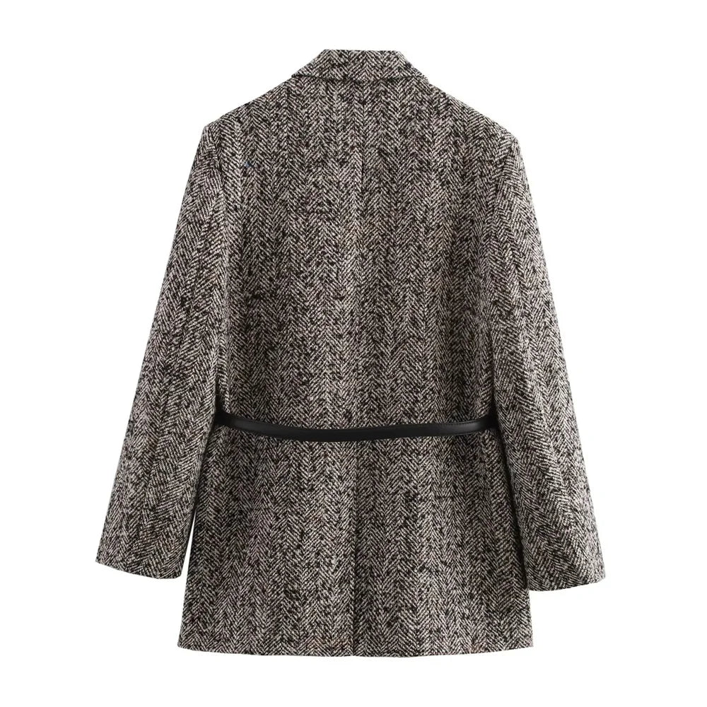 Nikki Eleganter Herbst-Herringbone Blazer