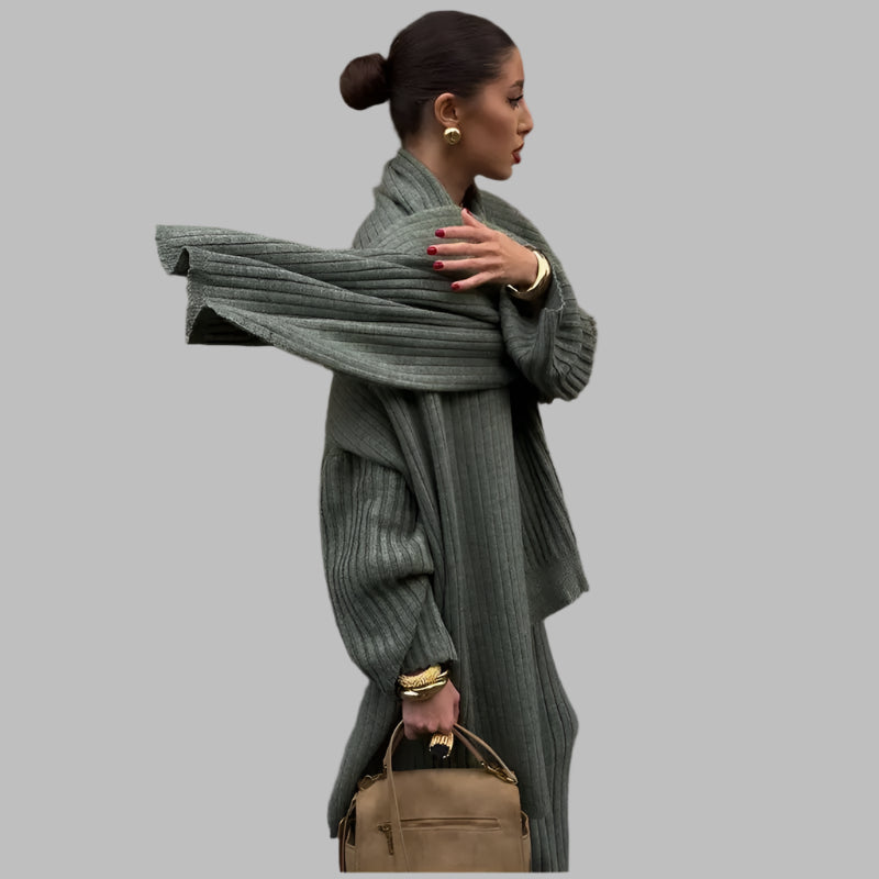 Lea- Stilvoller Cardigan & Top Set