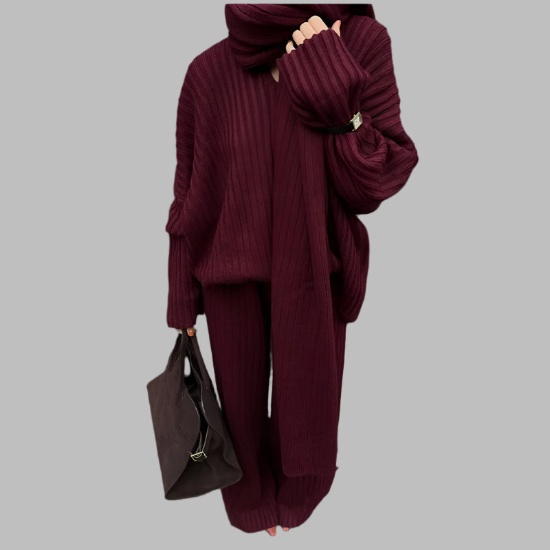 Lea- Stilvoller Cardigan & Top Set