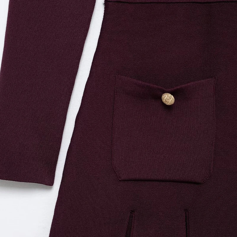 Lara- Kleid im Burgundy