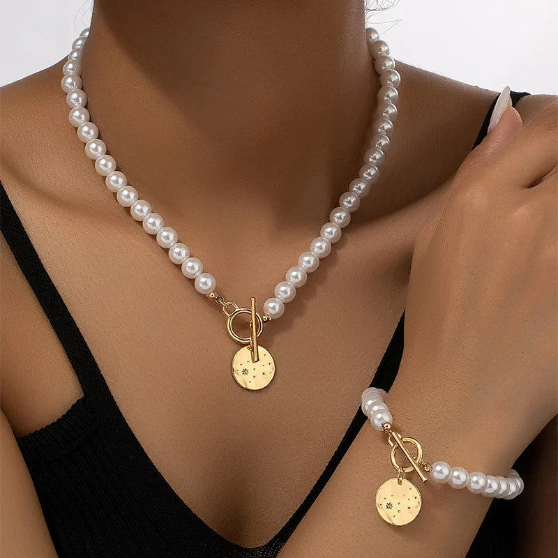 Love Pearls Halsketten/Armband Set
