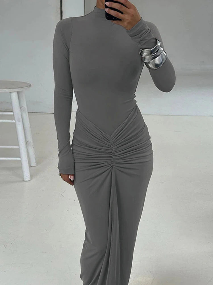 Tamara- Elegantes Plissee-Langes Kleid