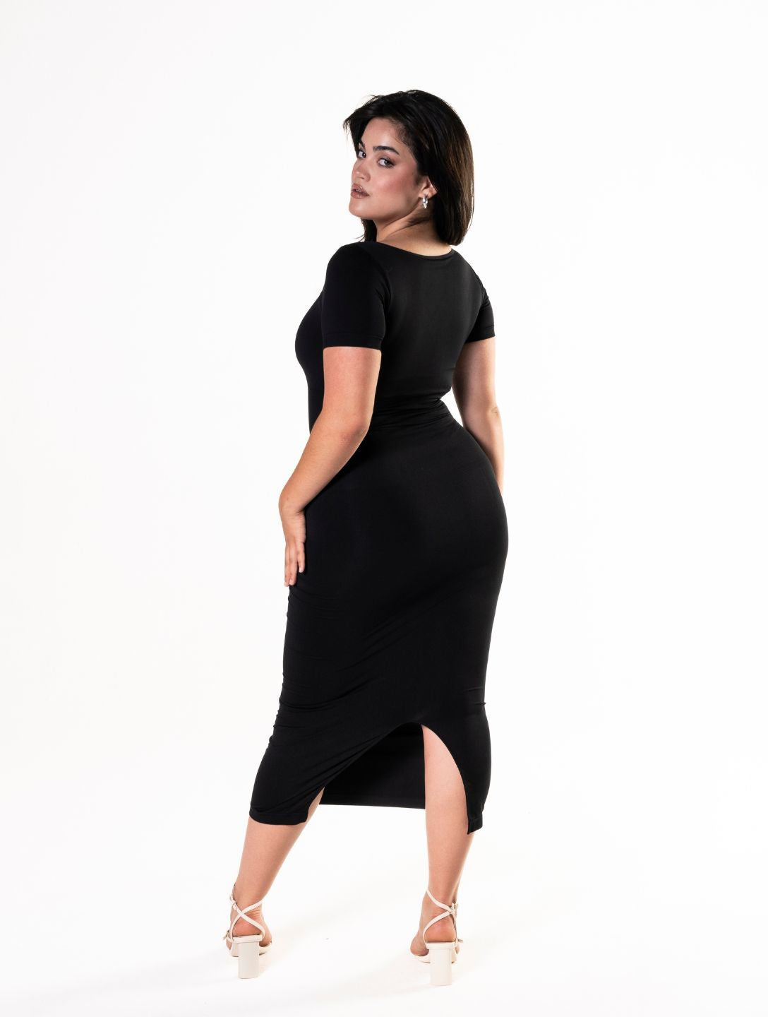 Nancy -bodycon Shapewear Midi Kleid
