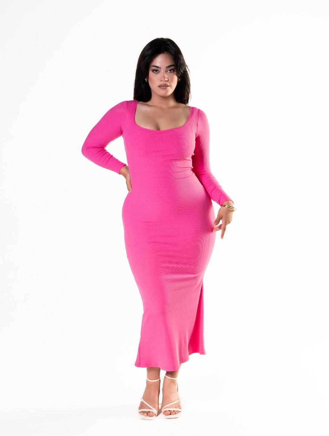 Shapewear-Kleid mit langen Ärmeln