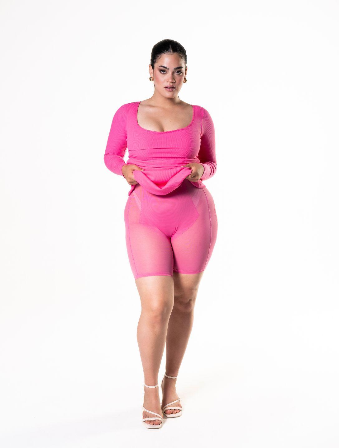 Shapewear-Kleid mit langen Ärmeln