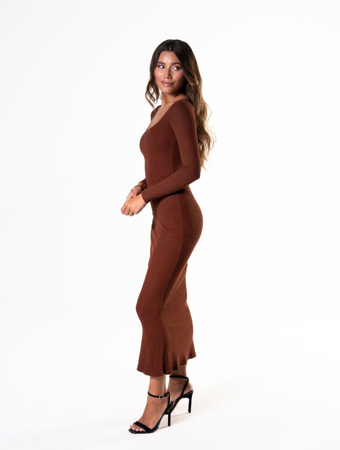 Shapewear-Kleid mit langen Ärmeln